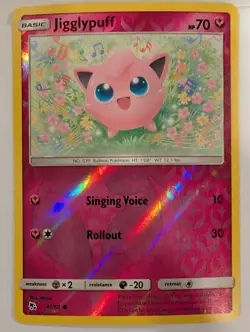 Jigglypuff 41/68 - Hidden Fates Pokemon Reverse Holo Foil Nice! - Image 1