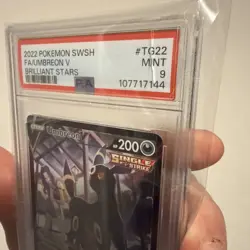 2022 POKEMON BRILLIANT STARS #TG22/TG30 UMBREON V FULL ART TRAINER GALLERY PSA 9 - Image 2