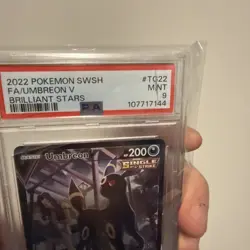 2022 POKEMON BRILLIANT STARS #TG22/TG30 UMBREON V FULL ART TRAINER GALLERY PSA 9 - Image 3