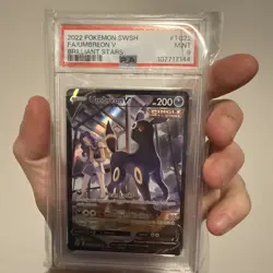 2022 POKEMON BRILLIANT STARS #TG22/TG30 UMBREON V FULL ART TRAINER GALLERY PSA 9 - Image 4