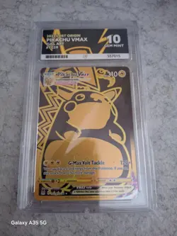 Pokemon TCG Pikachu VMAX TG29/TG30 Lost Origin - Ace 10 - Perfect Subgrades - Image 1