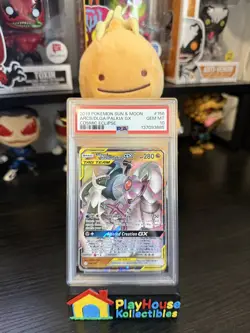 PSA 10 ARCEUS DIALGA PALKIA GX 156 COSMIC ECLIPSE SUN & MOON TAG TEAM POKEMON - Image 1