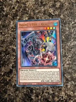 Yugioh DoomZ V Fire - Amalthe - DOOD-EN009 - 1st Ed. Ultra Rare - NM - Image 1