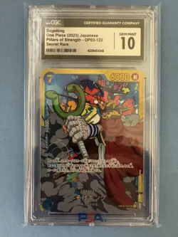 One Piece Soge king OP03-122 Mighty Enemies Secret Rare JPN CGC Gem Mint 10 - Image 1