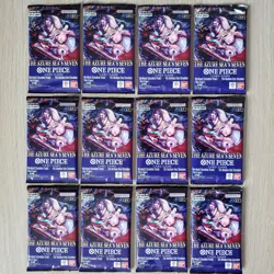 12× One Piece English The Azure Sea's OP14 EB04 Booster Packs SEALED - Image 1