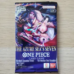 12× One Piece English The Azure Sea's OP14 EB04 Booster Packs SEALED - Image 2