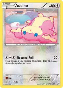 Audino RC17/RC25 Common Legendary Treasures: Radiant Collection Pokemon Card - Image 1