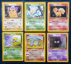 Pokemon Base Set 2 Bundle x 6 Pokemon Bundle Pokemon Card Bulk Pikachu 87/130 - Image 1