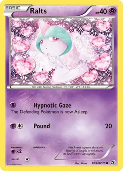 Ralts RC8/RC25 Common Legendary Treasures: Radiant Collection Pokemon Card - Image 1