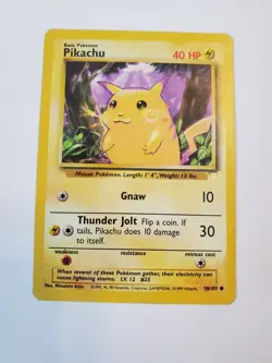 Pokemon TCG E3 Stamped Pikachu Card 58/102 Yellow Cheeks - Image 1