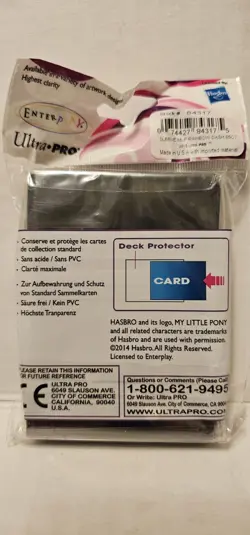 ULTRA PRO MY LITTLE PONY RAINBOW DASH STANDARD SIZE CARD SLEEVES 65CT NEW SEALED - Image 2