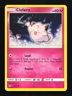 Clefairy 38/68 LP Hidden Fates English Pokemon Card TCG - Image 1