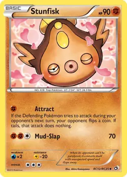 Stunfisk Holo RC12/RC25 Legendary Treasures: Radiant Collection Pokemon Card - Image 1