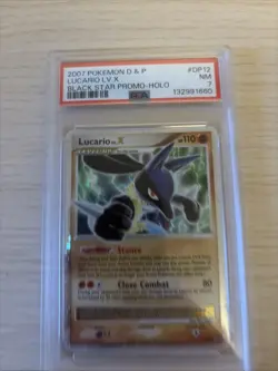 Pokemon TCG Lucario LV.X Holo Card DP12 PSA 7 - Image 2