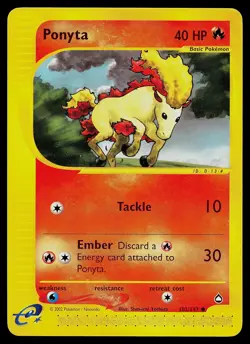 Pokemon Card - Ponyta Aquapolis 102/147 Common - Image 1