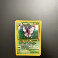 Pokemon TCG Venomoth 13/64 Holo Rare Jungle 1999 NM/LP+ Great Card and Gift - Image 1