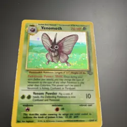 Pokemon TCG Venomoth 13/64 Holo Rare Jungle 1999 NM/LP+ Great Card and Gift - Image 3