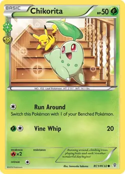 Chikorita RC1/RC32 Common Generations: Radiant Collection Pokemon Card - Image 1