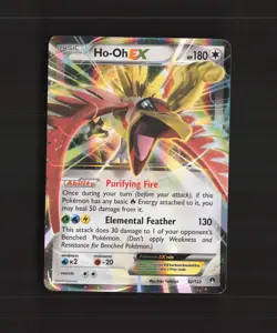 Ho-Oh EX 92/122 Breakpoint Ultra Rare Holo Pokemon Card LP - Image 1