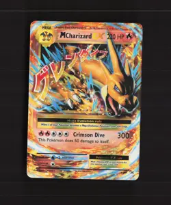 Mega M Charizard EX 13/108 Evolutions Ultra Rare Holo Pokemon Card LP - Image 1