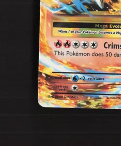 Mega M Charizard EX 13/108 Evolutions Ultra Rare Holo Pokemon Card LP - Image 5
