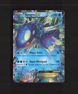 Kyogre EX 54/160 Primal Clash Ultra Rare Holo Pokemon Card MP - Image 1