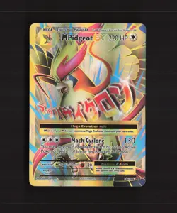 Mega M Pidgeot EX 105/108 Evolutions Full Art Ultra Rare Holo Pokemon Card DMG - Image 1
