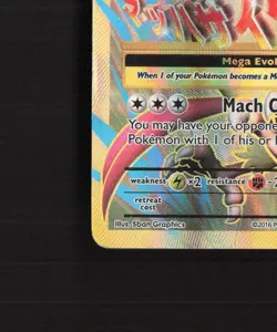 Mega M Pidgeot EX 105/108 Evolutions Full Art Ultra Rare Holo Pokemon Card DMG - Image 5