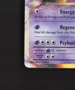 Mewtwo EX 52/108 Evolutions Ultra Rare Holo Pokemon Card DMG - Image 5