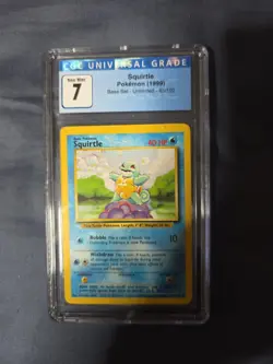 Pokemon Graded Card Squirtle Base Set Unlimited 63/102 CGC 7 - Image 3