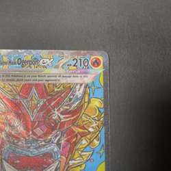 Pokemon TCG Prismatic Evolutions 148/131 Hearthflame Mask Ogerpon ex Card - Image 3