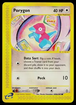 Pokemon Card - Porygon Aquapolis 103b/147 Common - Image 1