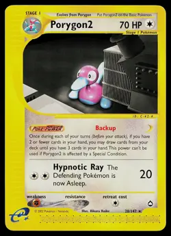 Pokemon Card - Porygon2 Aquapolis 28/147 Rare Non-Holo - Image 1