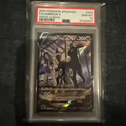 PSA 10 Umbreon V CSR VMAX Climax Japanese Pokemon Card - Image 1