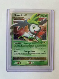 Pokemon TCG Shaymin LV.X DP39 Diamond and Pearl Black Star Promo Holo Card 2009 - Image 1