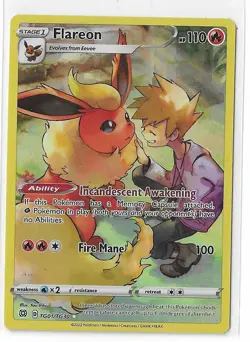 Flareon - TG01/TG30 - Pokemon Brilliant Stars Sword & Shield Holo Rare Card NM - Image 1