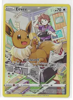 Eevee TG11/TG30 Brilliant Stars Sword & Shield Holo Rare Pokemon TCG Card NM - Image 1
