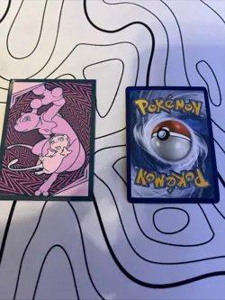 Pokemon TCG Mewtwo & Mew GX Black Star Promo Full Art Tag Team Holo Card Sleeved - Image 3