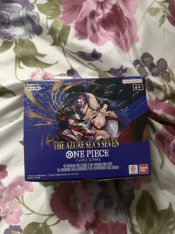 One Piece Card Game - OP14 The Azure Sea's Seven Booster Box UNSEALED IN HAND - Image 3