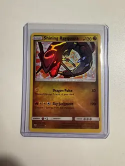 Pokemon TCG Shining Rayquaza Holo Rare Card Shining Legends 56/73 - Image 1