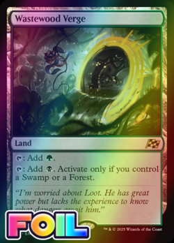 x1 Wastewood Verge DFT Aetherdrift MTG 268 FOIL RARE M/NM 1x - Image 1