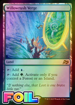 x1 Willowrush Verge DFT Aetherdrift MTG 270 FOIL RARE M/NM 1x - Image 1