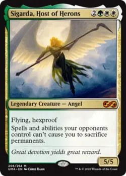 1x Sigarda, Host of Herons Light Play, English Ultimate Masters MTG Magic - Image 1