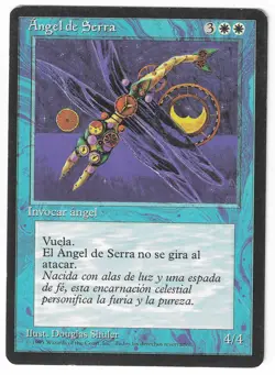 ►Magic-Style◄ MTG - Serra Angel - Spanish 4th FBB MISPRINT- Good - Image 1