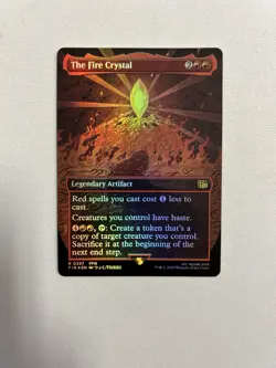 The Fire Crystal (Borderless) Final Fantasy Foil - Image 1