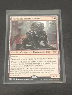 MTG Komainu Battle Armor Commander: Kamigawa: Neon Dynasty Regular - Image 1