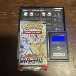 21.74g HEAVY - Pokemon TCG Prismatic Evolution Booster Pack!Possible GOD - Image 1