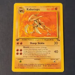 Pokemon Kabutops 24/62 1st Edition Fossil Regular Moderate Playd *FREE SHIPPING* - Image 1