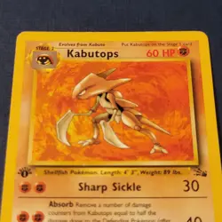 Pokemon Kabutops 24/62 1st Edition Fossil Regular Moderate Playd *FREE SHIPPING* - Image 2