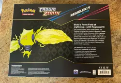 Pokemon TCG Crown Zenith Regieleki V Collection Box Factory Sealed 820650851834 - Image 2